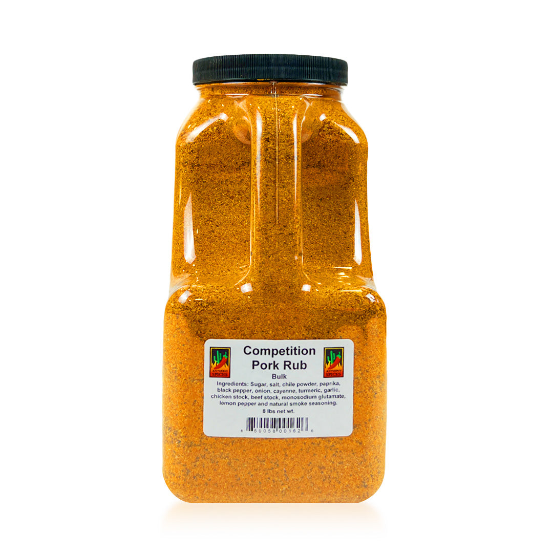 Large 8lb Container of Phoenix Competition Pork Rub - Orange spice blend