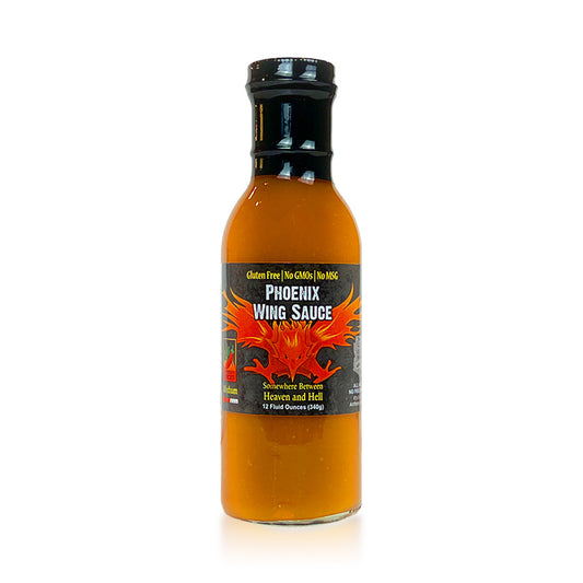 12 fl oz Bottle of Phoenix Wing Sauce - Thick and flavorful wing sauce