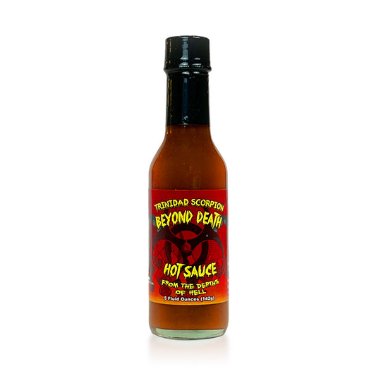 5 fl oz Bottle of Trinidad Scorpion Beyond Death Sauce - Intensely hot sauce
