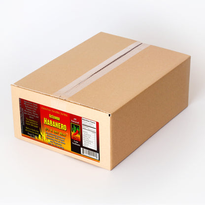 Case of 12 (3.5oz Bottles) of Arizona Habanero Spice - Closed shipping box with label