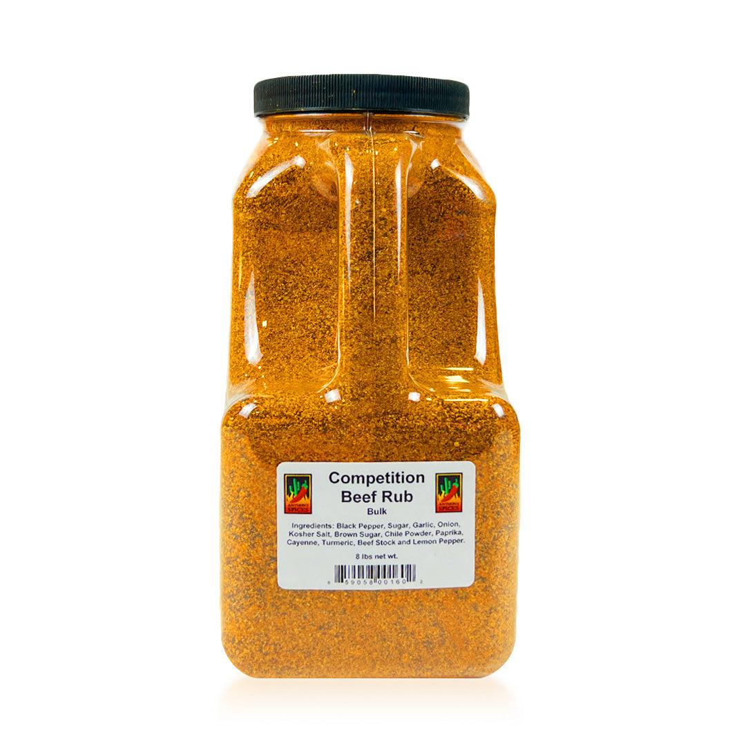Large 8lb Container of Phoenix Competition Beef Rub - Orange spice blend